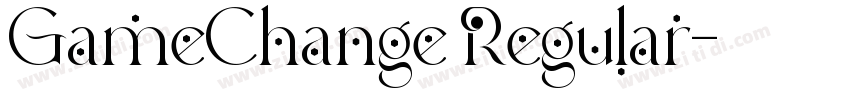 GameChange Regular字体转换